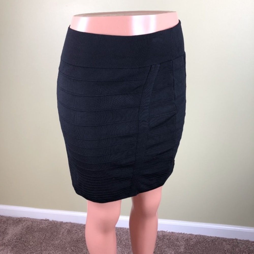Women’s Rock & Republic Black Bandage Stretch Mini Skirt